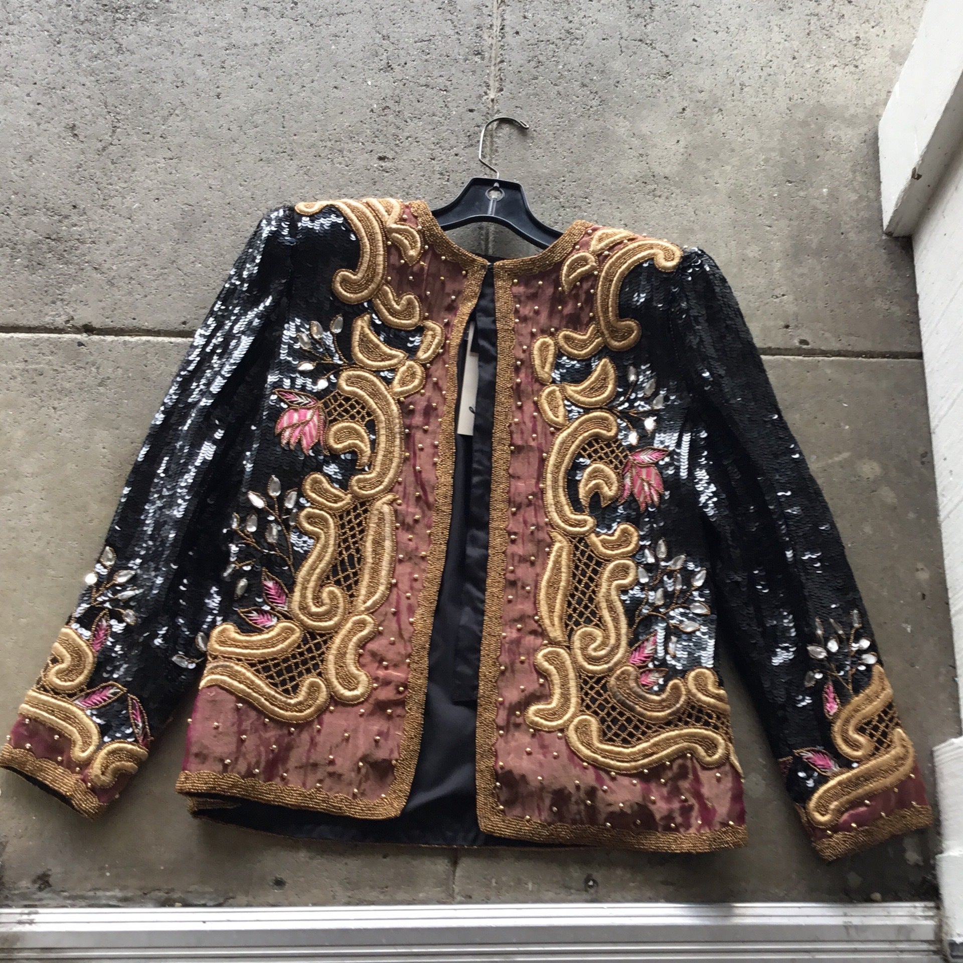 Laurence kazar outlet beaded jacket