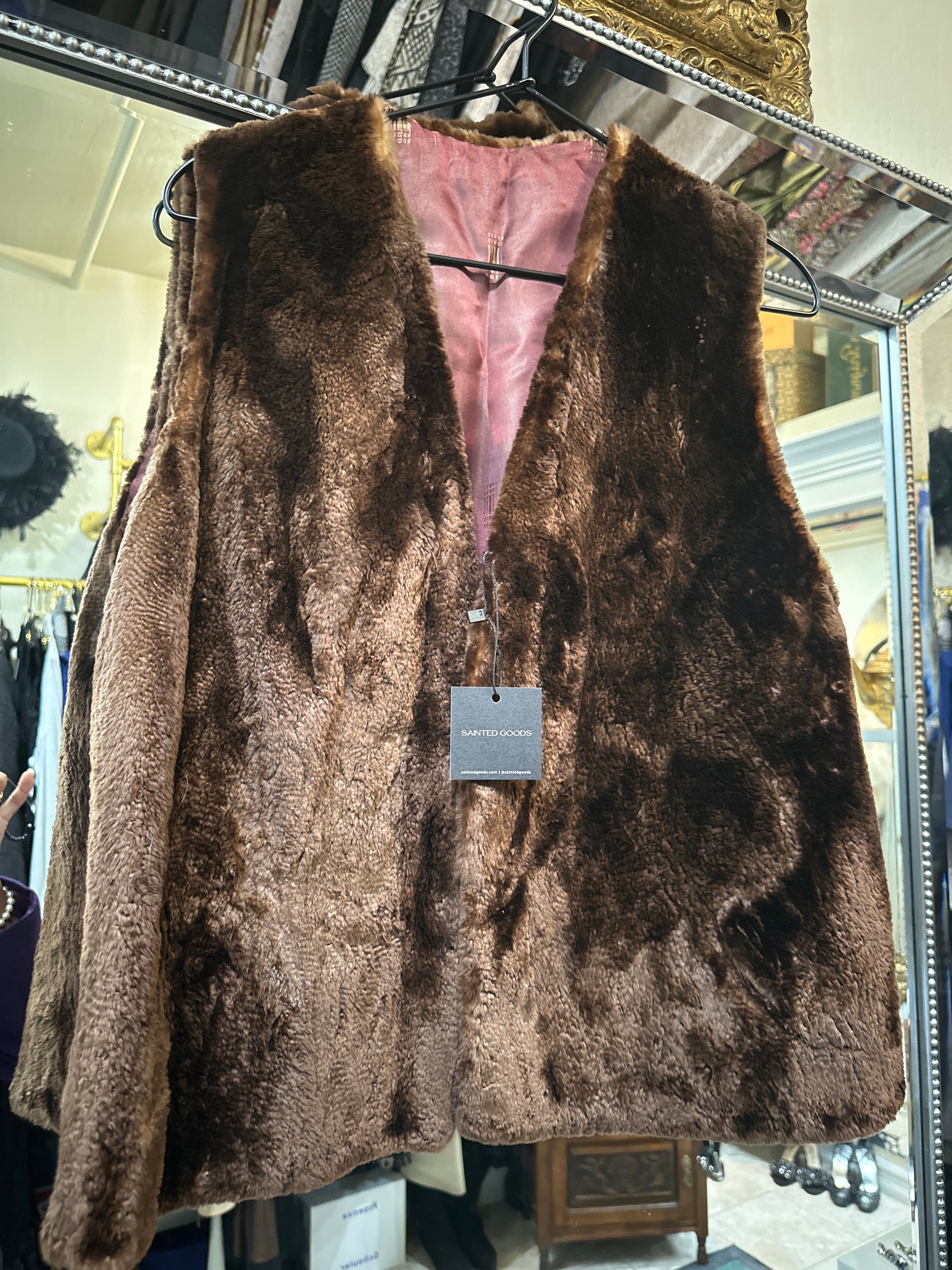 Vintage 2025 fur vest